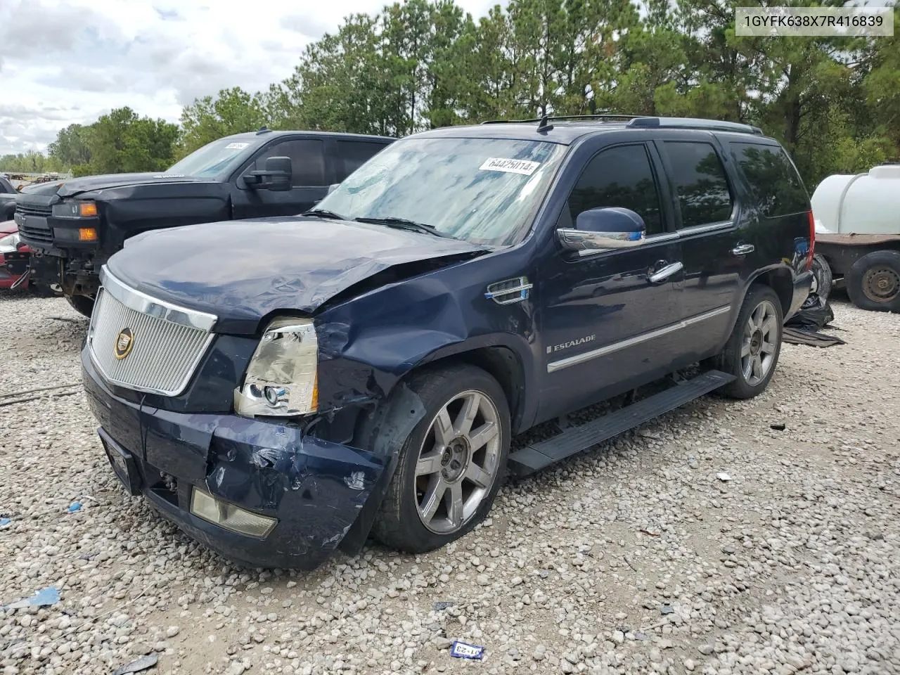 2007 Cadillac Escalade Luxury VIN: 1GYFK638X7R416839 Lot: 64425014