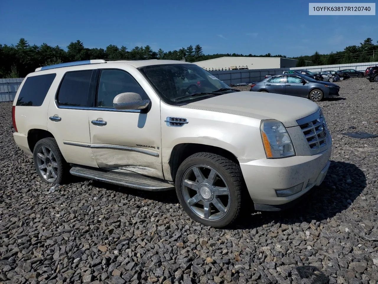 2007 Cadillac Escalade Luxury VIN: 1GYFK63817R120740 Lot: 66246144