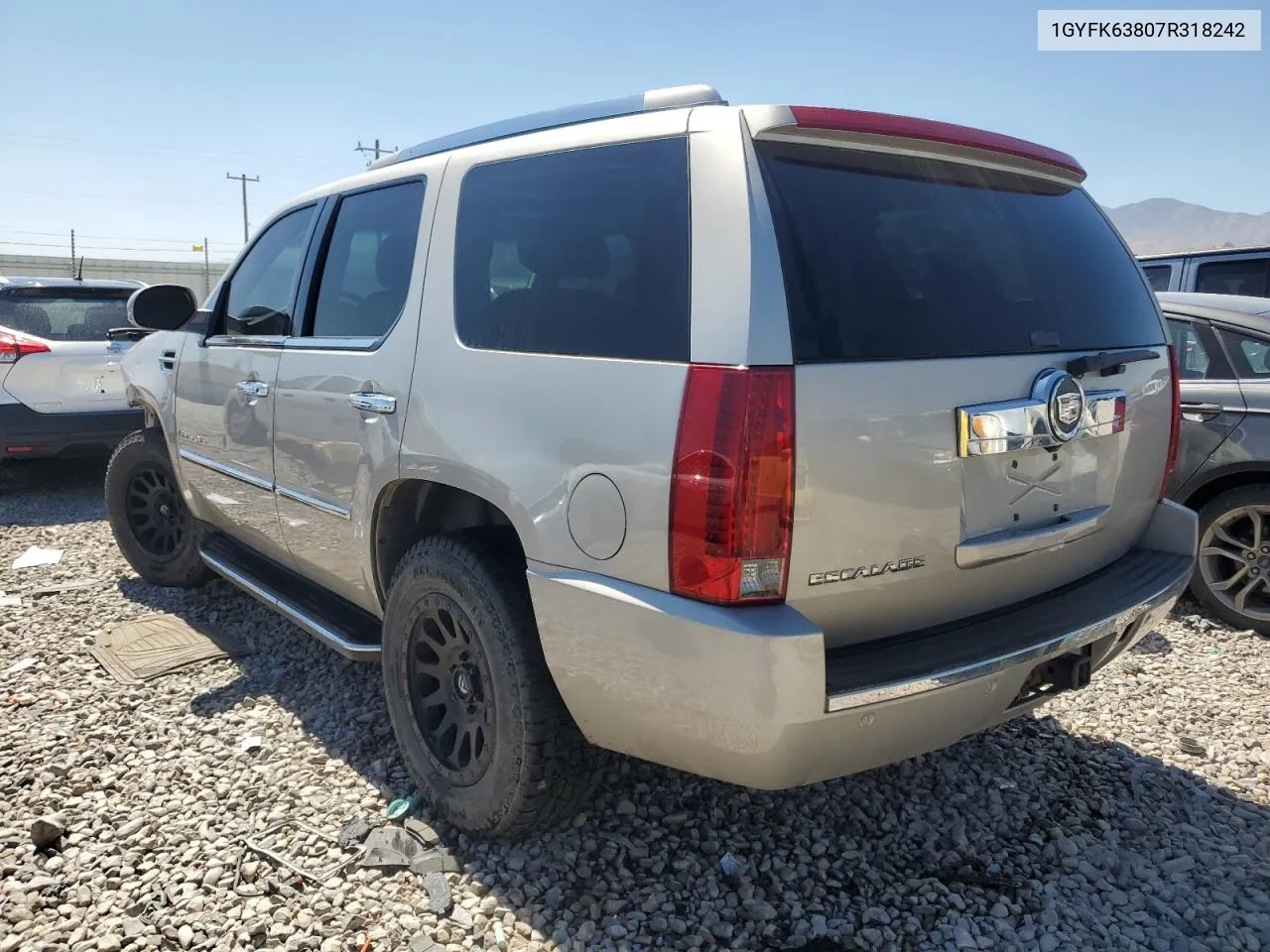 2007 Cadillac Escalade Luxury VIN: 1GYFK63807R318242 Lot: 69491314