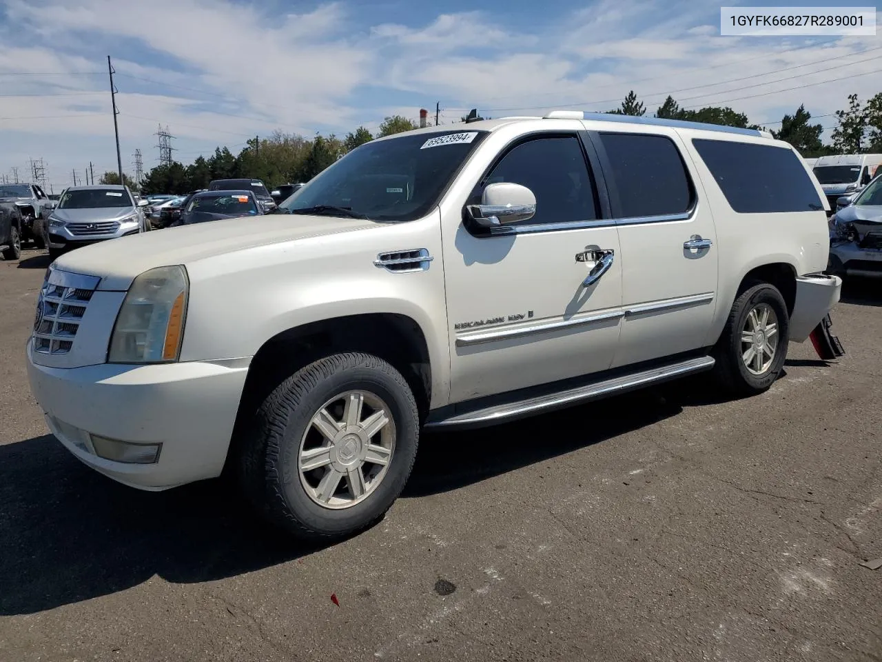 2007 Cadillac Escalade Esv VIN: 1GYFK66827R289001 Lot: 69523994