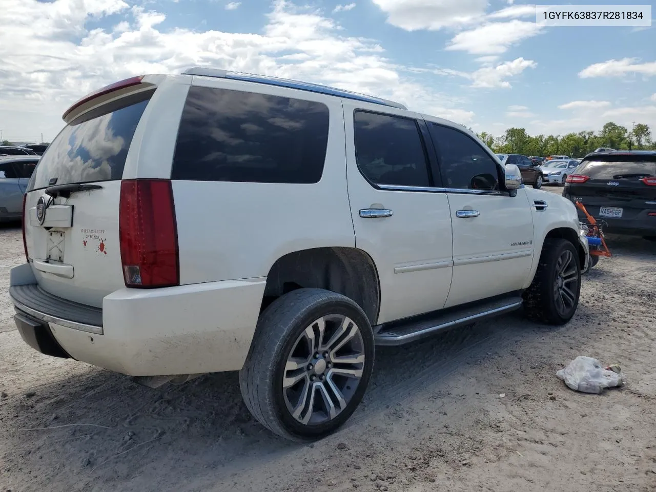 1GYFK63837R281834 2007 Cadillac Escalade Luxury