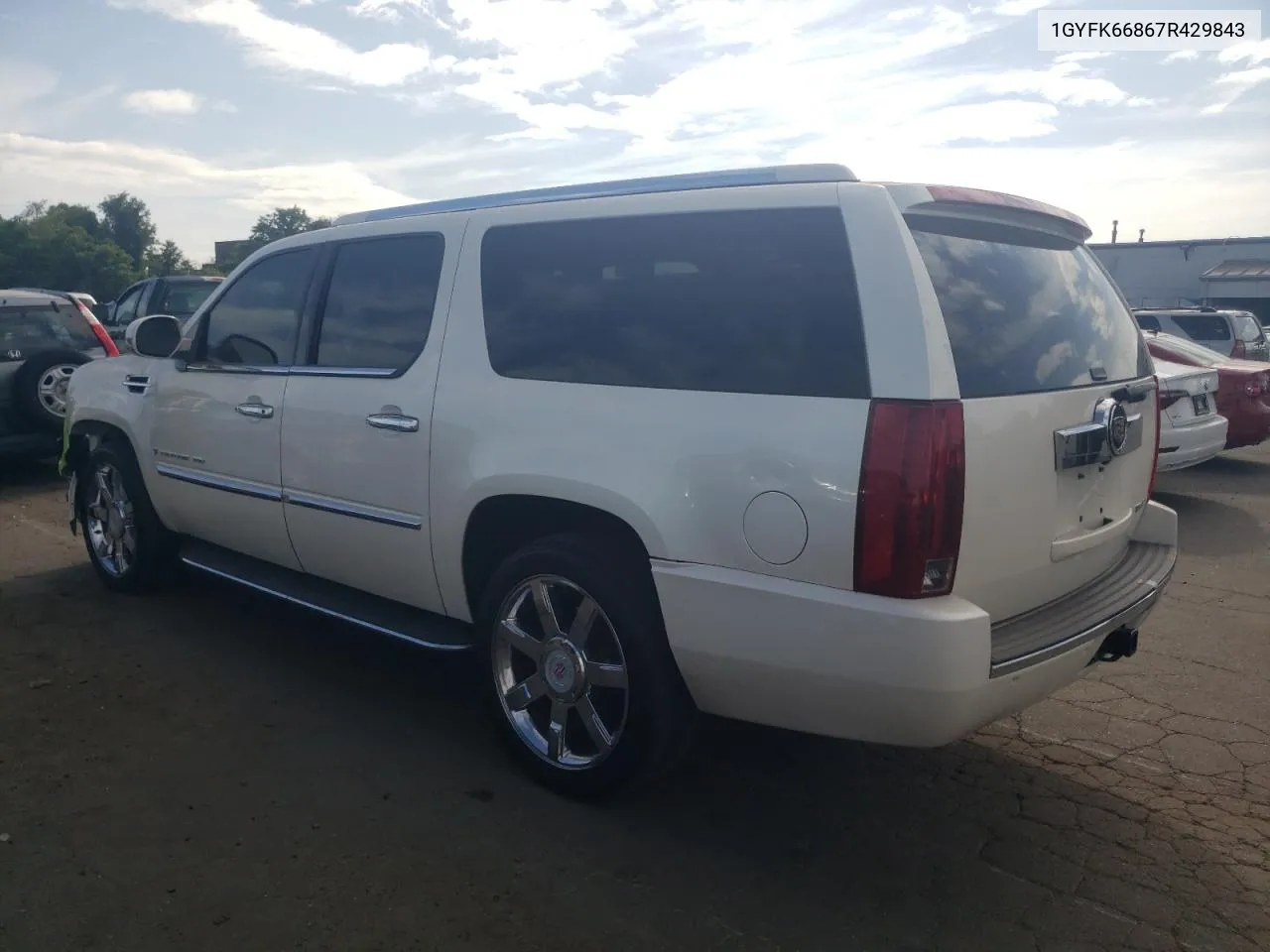 2007 Cadillac Escalade Esv VIN: 1GYFK66867R429843 Lot: 70834314