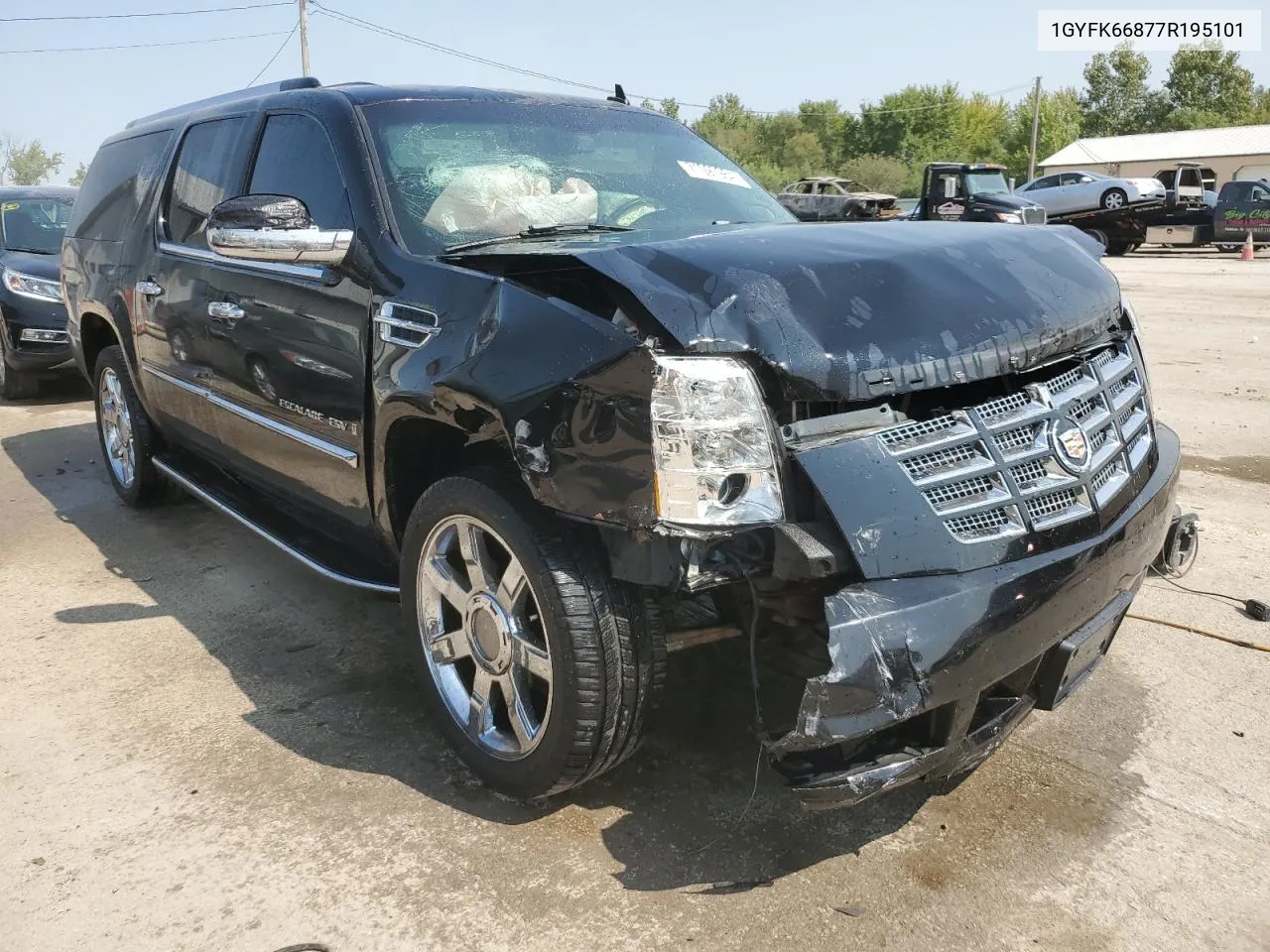 2007 Cadillac Escalade Esv VIN: 1GYFK66877R195101 Lot: 71097964