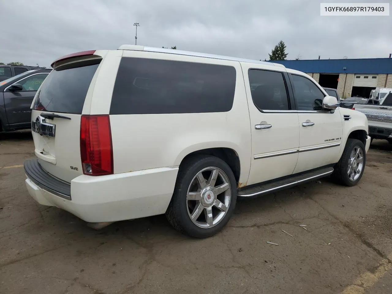 2007 Cadillac Escalade Esv VIN: 1GYFK66897R179403 Lot: 71650354