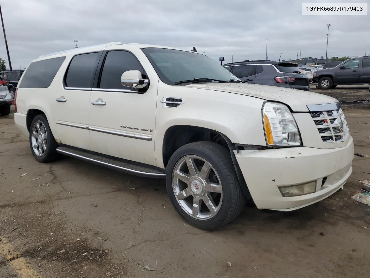 2007 Cadillac Escalade Esv VIN: 1GYFK66897R179403 Lot: 71650354