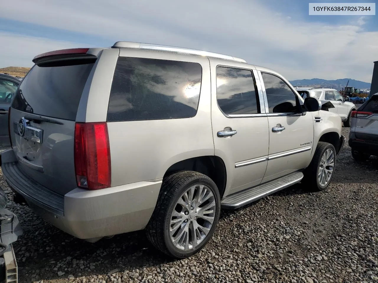 2007 Cadillac Escalade Luxury VIN: 1GYFK63847R267344 Lot: 71949254