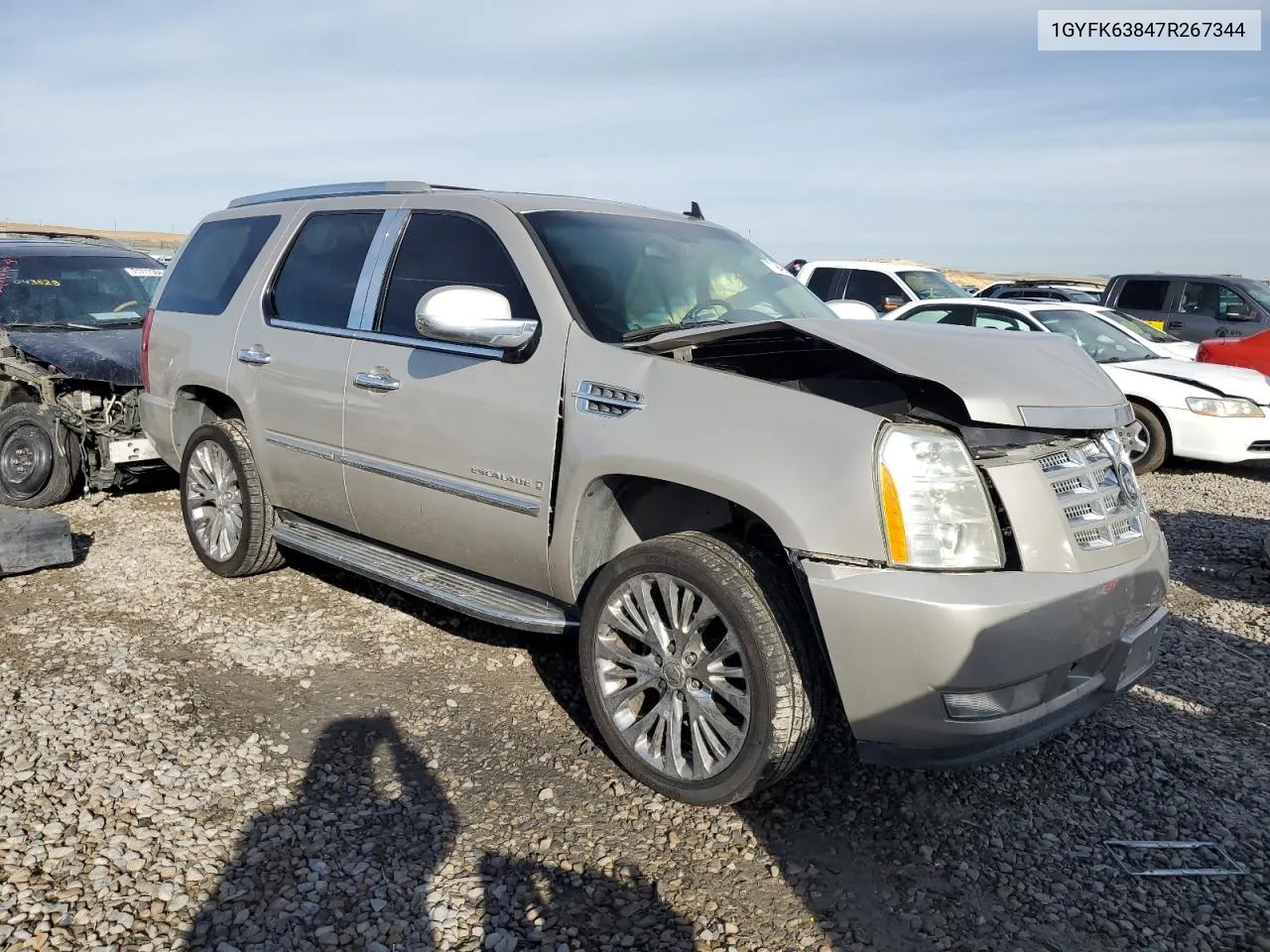 2007 Cadillac Escalade Luxury VIN: 1GYFK63847R267344 Lot: 71949254