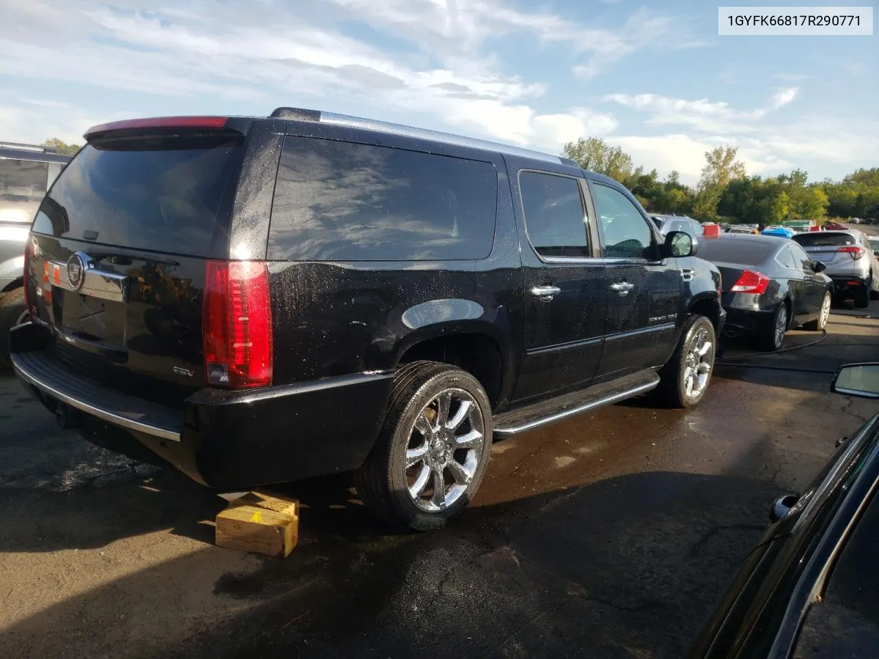 2007 Cadillac Escalade Esv VIN: 1GYFK66817R290771 Lot: 72185114