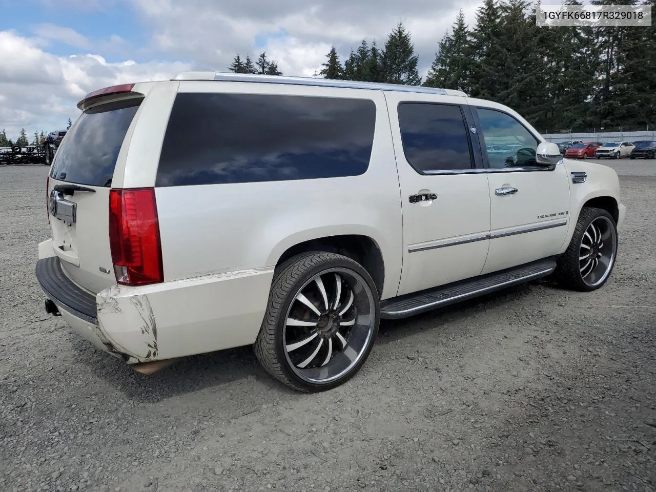 2007 Cadillac Escalade Esv VIN: 1GYFK66817R329018 Lot: 72287514