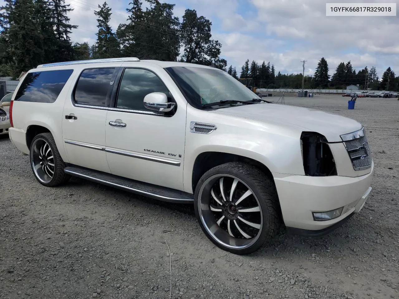 2007 Cadillac Escalade Esv VIN: 1GYFK66817R329018 Lot: 72287514