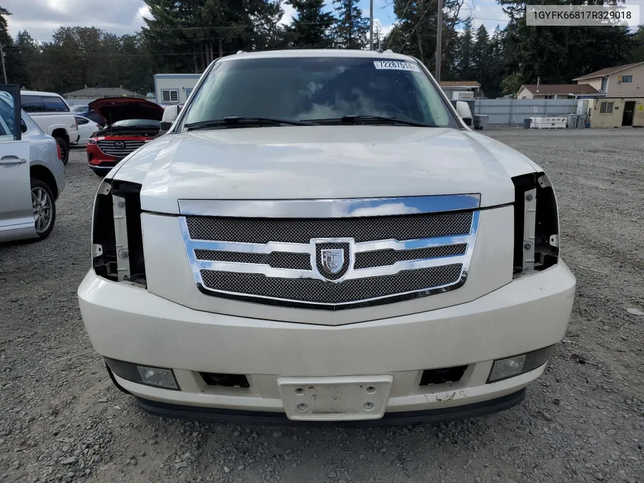 2007 Cadillac Escalade Esv VIN: 1GYFK66817R329018 Lot: 72287514