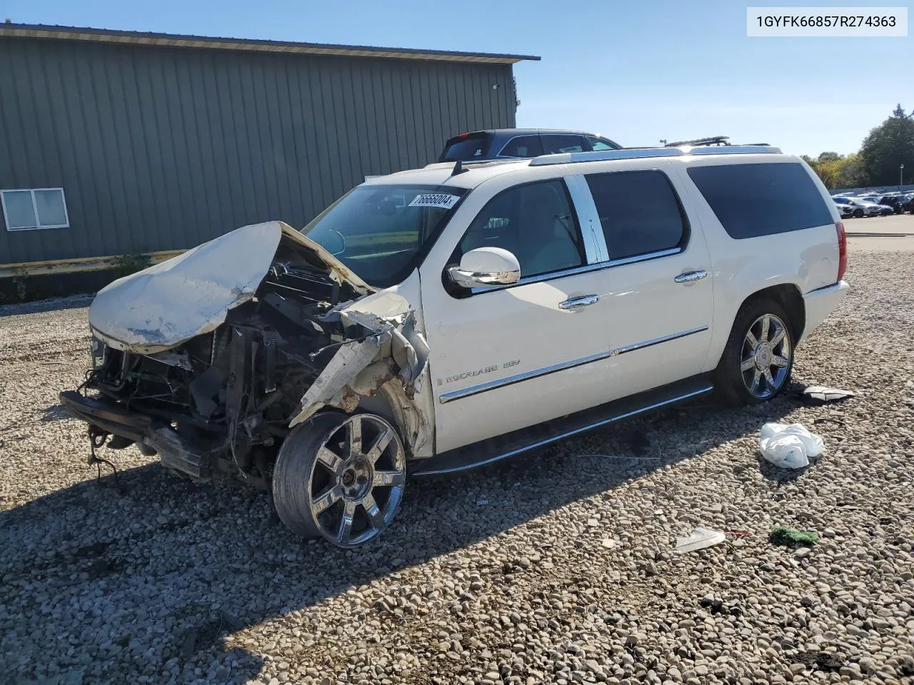 2007 Cadillac Escalade Esv VIN: 1GYFK66857R274363 Lot: 76666004