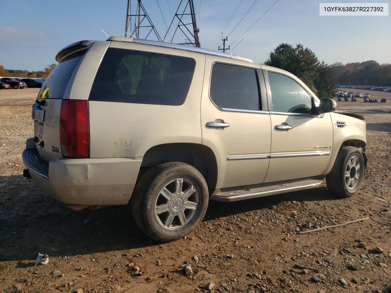 2007 Cadillac Escalade Luxury VIN: 1GYFK63827R227392 Lot: 78046084