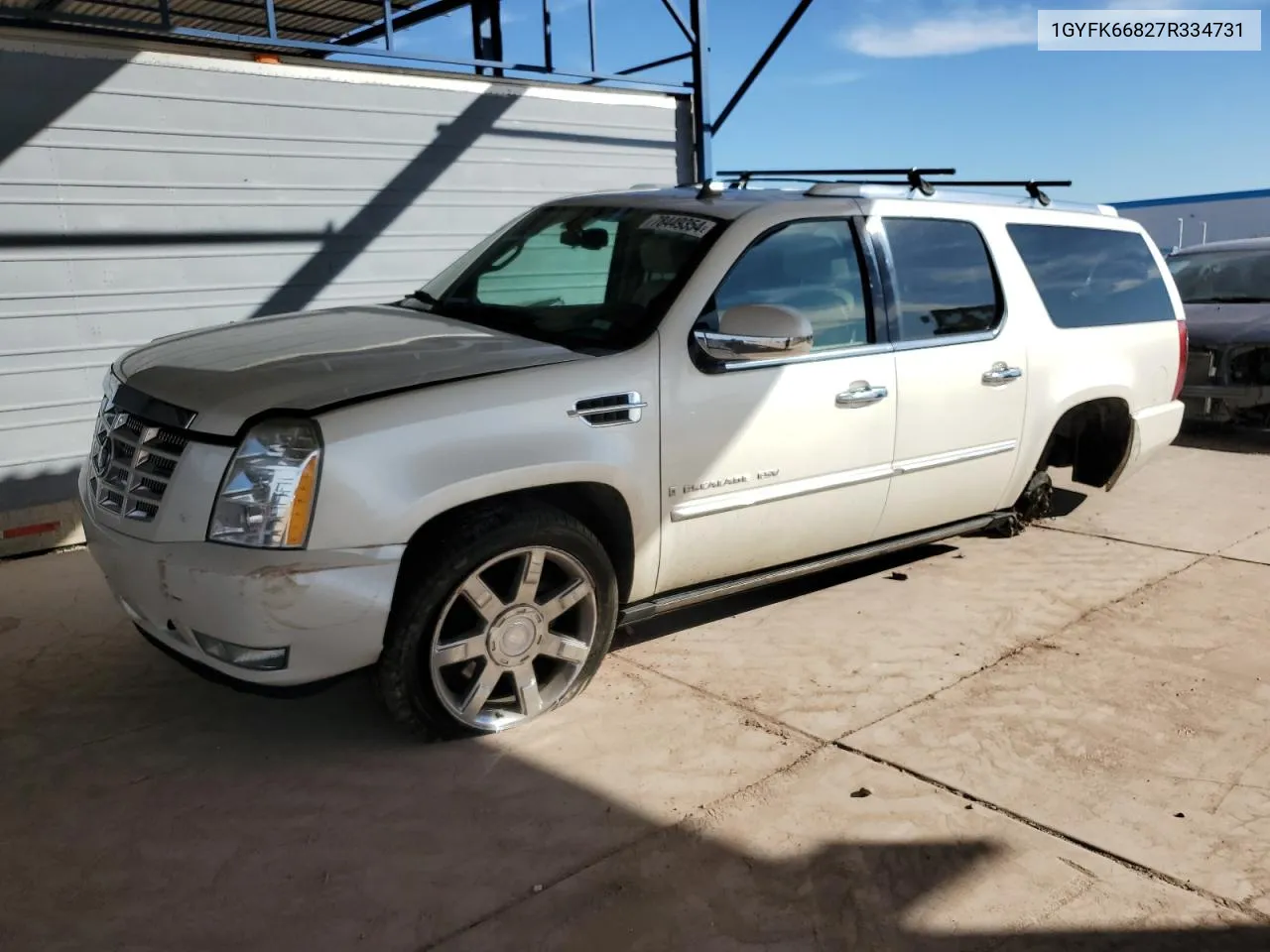 2007 Cadillac Escalade Esv VIN: 1GYFK66827R334731 Lot: 78449354