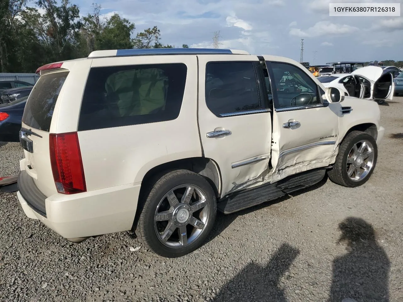 2007 Cadillac Escalade Luxury VIN: 1GYFK63807R126318 Lot: 79643294