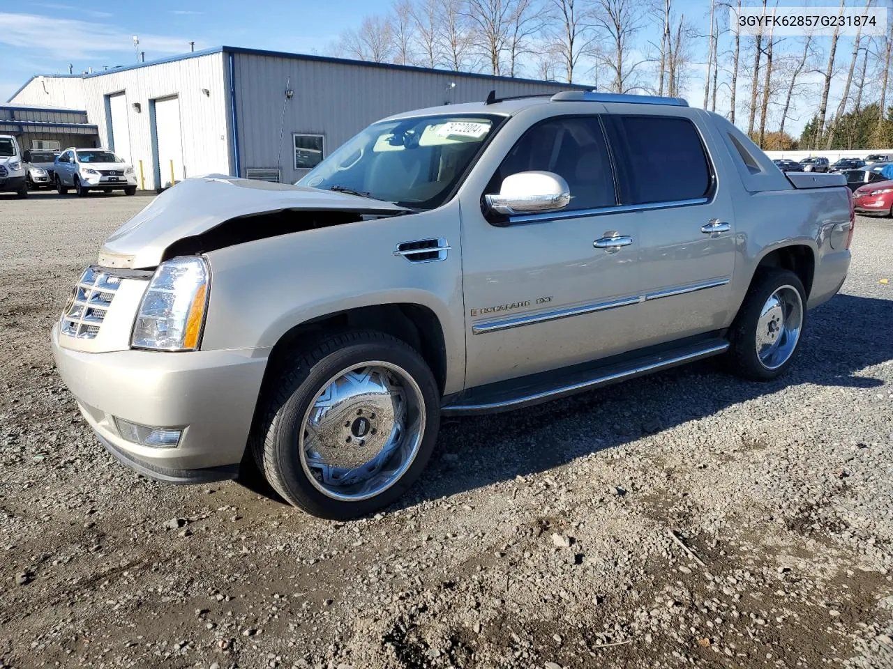 2007 Cadillac Escalade Ext VIN: 3GYFK62857G231874 Lot: 79722004