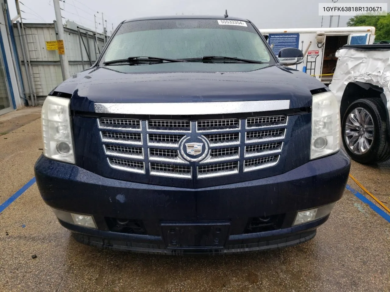 2008 Cadillac Escalade Luxury VIN: 1GYFK63818R130671 Lot: 55533354