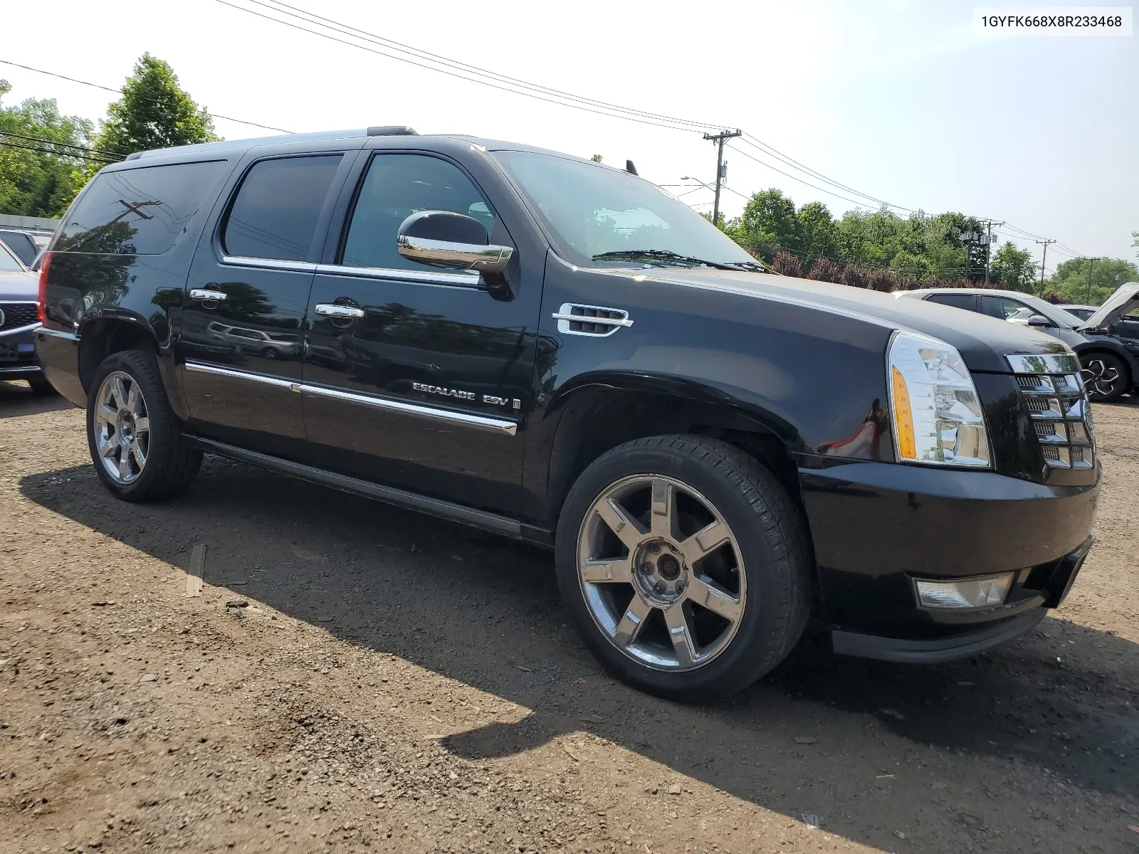 2008 Cadillac Escalade Esv VIN: 1GYFK668X8R233468 Lot: 58678004