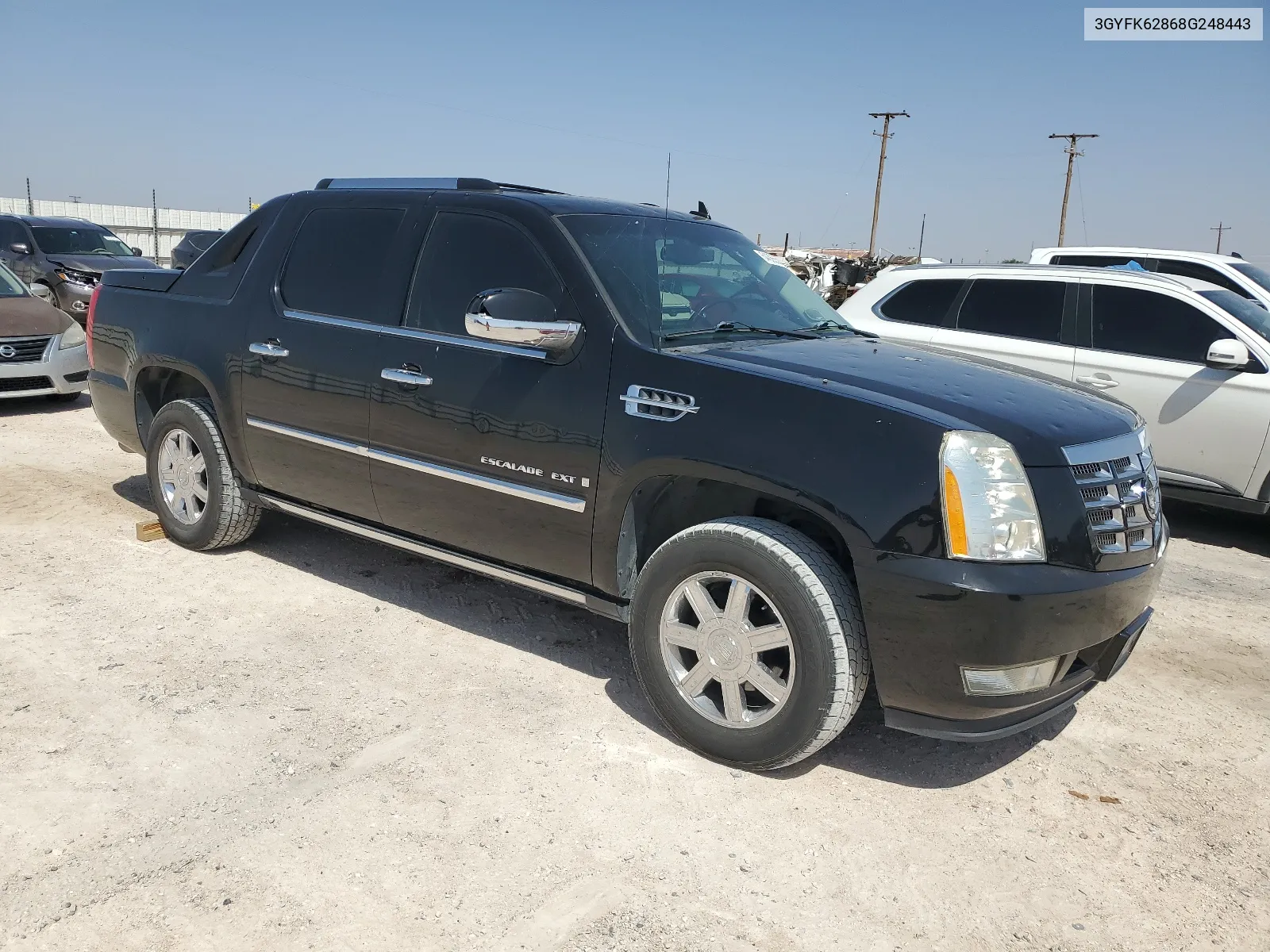 2008 Cadillac Escalade Ext VIN: 3GYFK62868G248443 Lot: 64365544