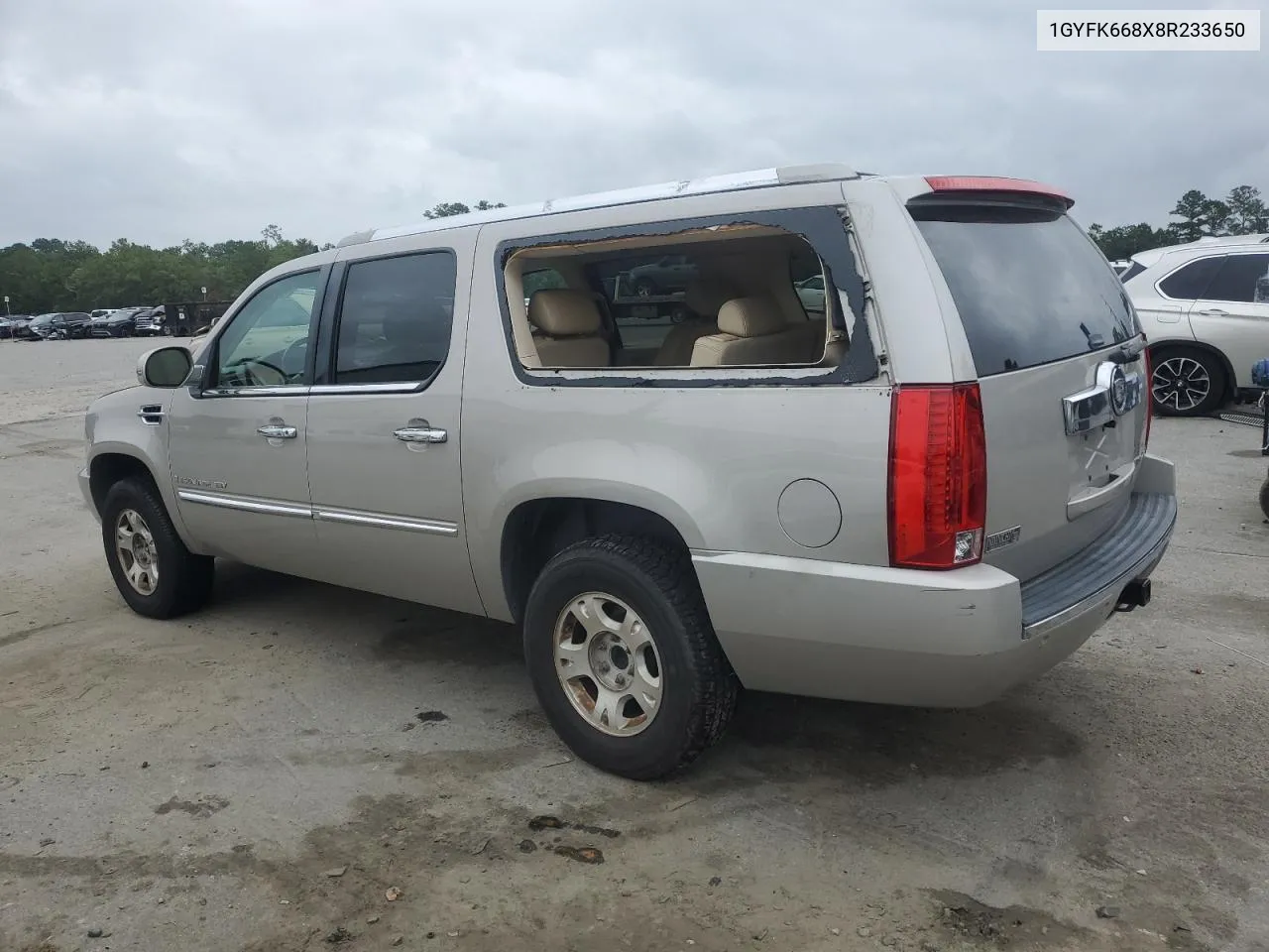 2008 Cadillac Escalade Esv VIN: 1GYFK668X8R233650 Lot: 66184314