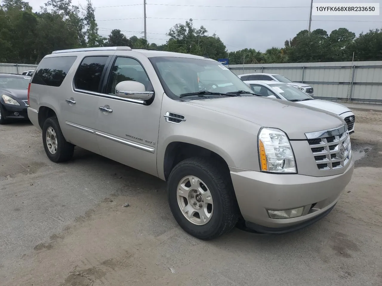 2008 Cadillac Escalade Esv VIN: 1GYFK668X8R233650 Lot: 66184314