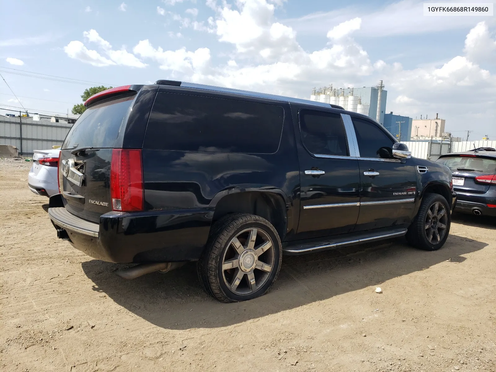 2008 Cadillac Escalade Esv VIN: 1GYFK66868R149860 Lot: 67409184