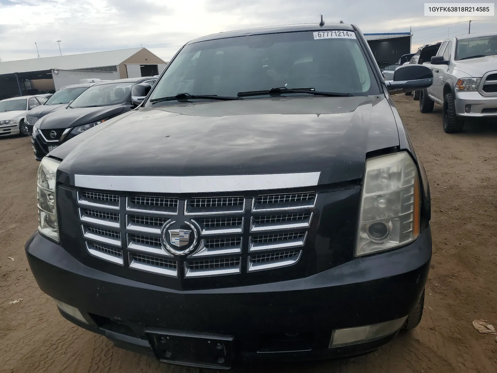 2008 Cadillac Escalade Luxury VIN: 1GYFK63818R214585 Lot: 67771214