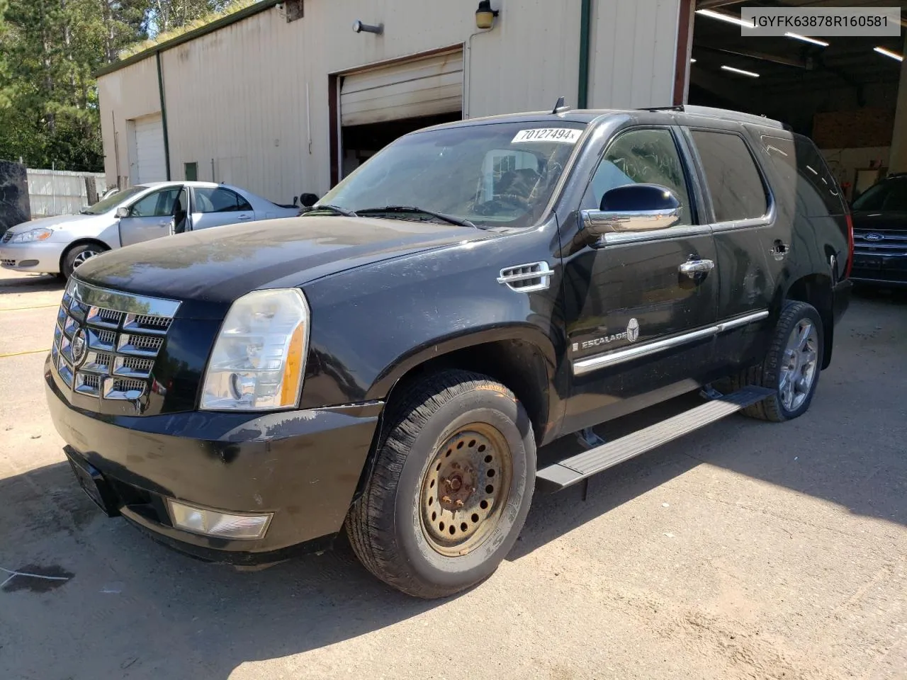 2008 Cadillac Escalade Luxury VIN: 1GYFK63878R160581 Lot: 70127494