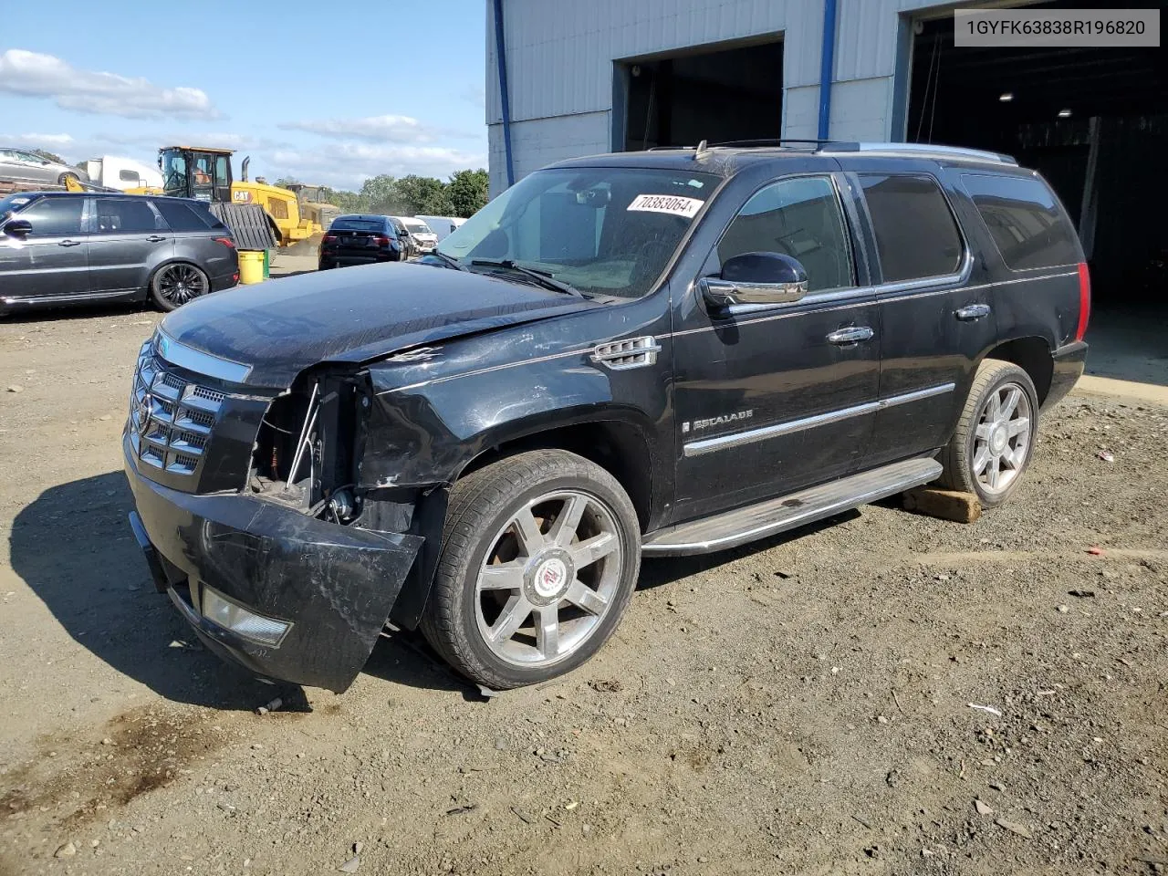 2008 Cadillac Escalade Luxury VIN: 1GYFK63838R196820 Lot: 70383064