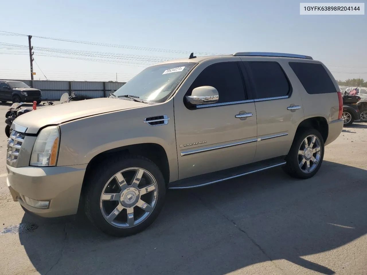 2008 Cadillac Escalade Luxury VIN: 1GYFK63898R204144 Lot: 70634084