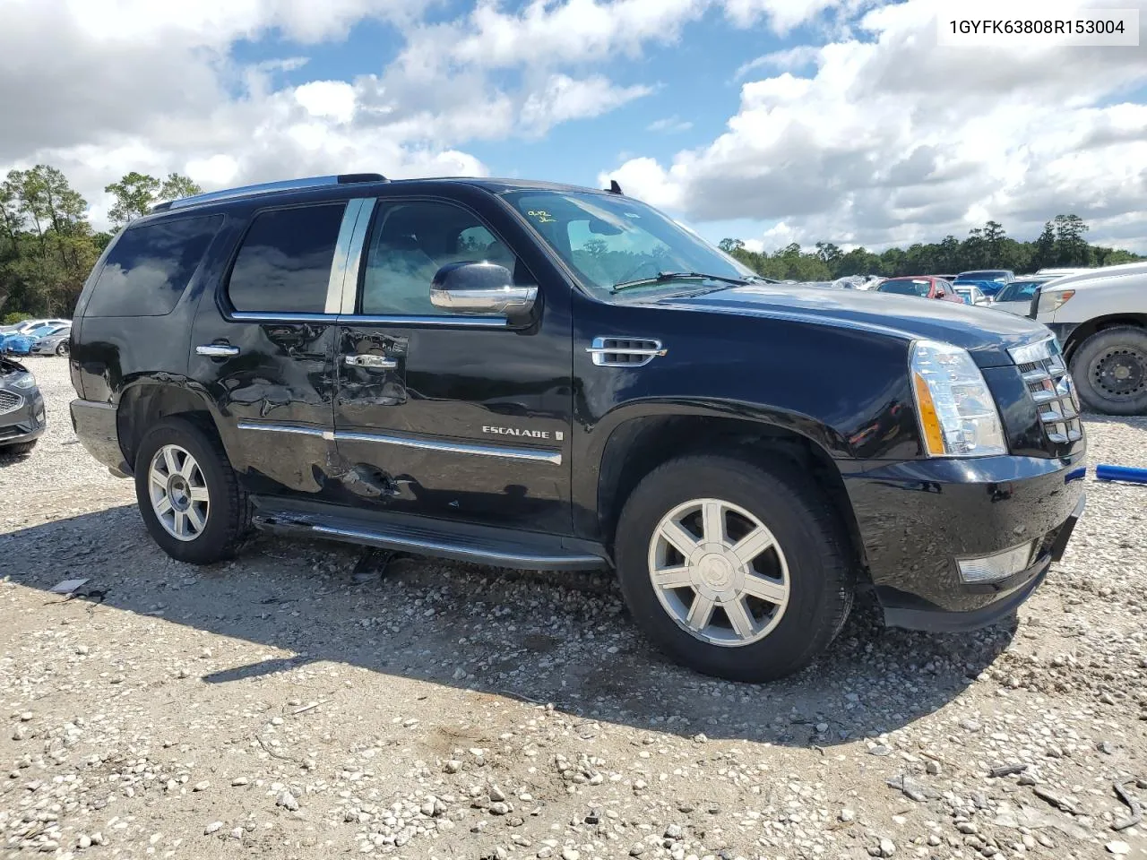 2008 Cadillac Escalade Luxury VIN: 1GYFK63808R153004 Lot: 70776674