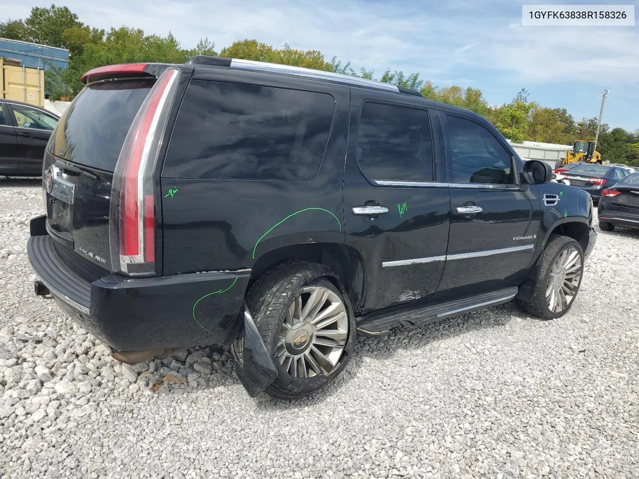 2008 Cadillac Escalade Luxury VIN: 1GYFK63838R158326 Lot: 71817974