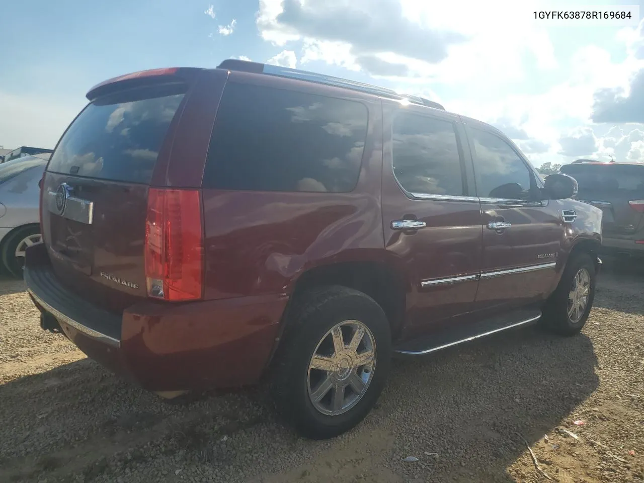 2008 Cadillac Escalade Luxury VIN: 1GYFK63878R169684 Lot: 72682384