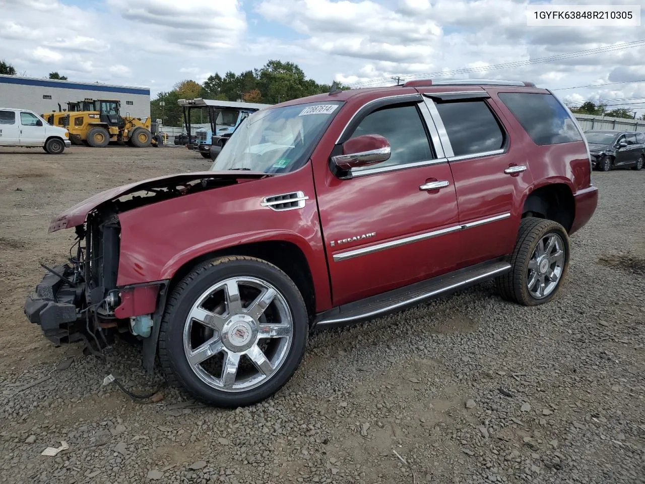 2008 Cadillac Escalade Luxury VIN: 1GYFK63848R210305 Lot: 72887614