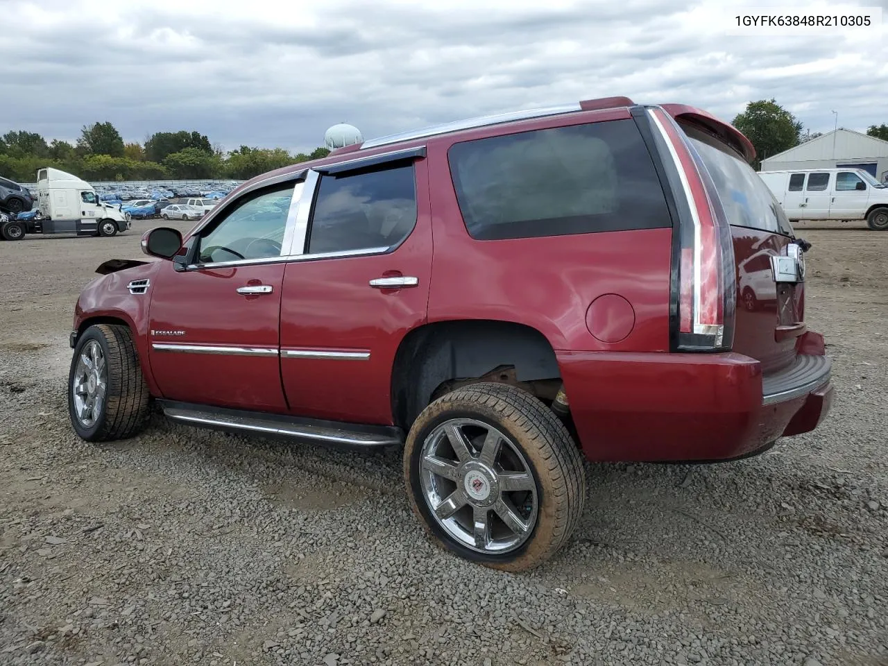 2008 Cadillac Escalade Luxury VIN: 1GYFK63848R210305 Lot: 72887614