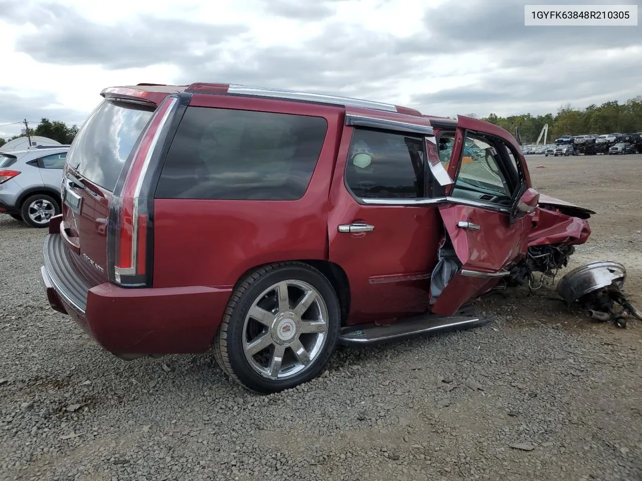 2008 Cadillac Escalade Luxury VIN: 1GYFK63848R210305 Lot: 72887614