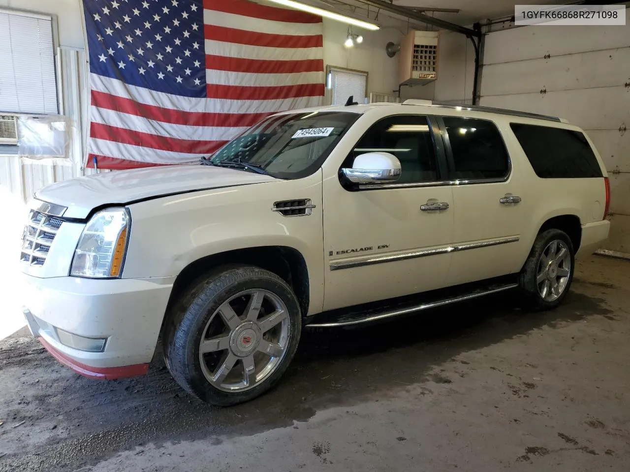 2008 Cadillac Escalade Esv VIN: 1GYFK66868R271098 Lot: 74945064