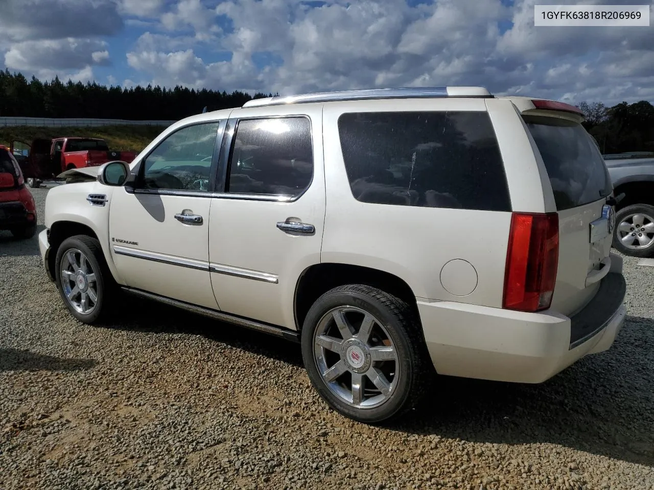 2008 Cadillac Escalade Luxury VIN: 1GYFK63818R206969 Lot: 77742154