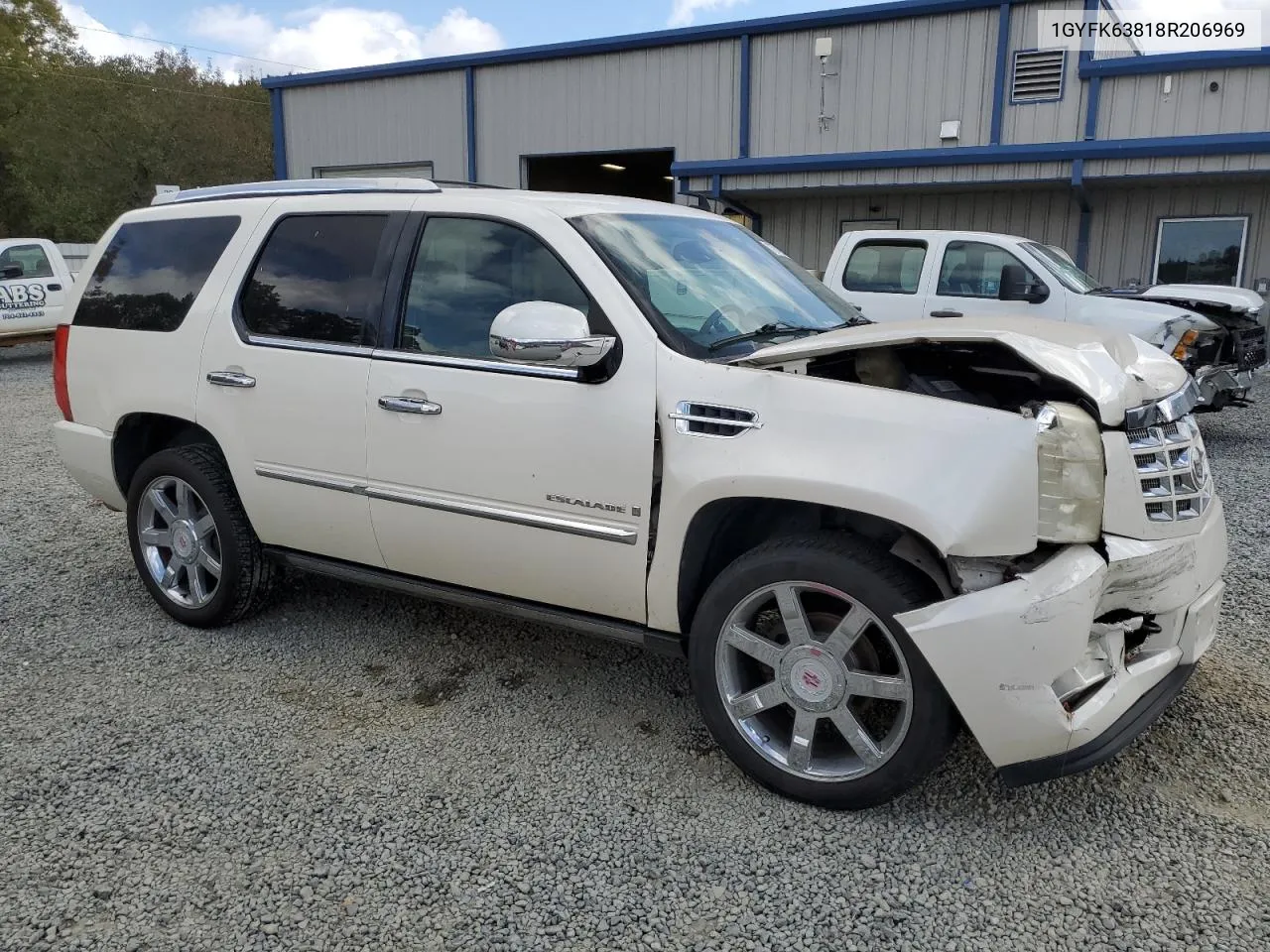 2008 Cadillac Escalade Luxury VIN: 1GYFK63818R206969 Lot: 77742154