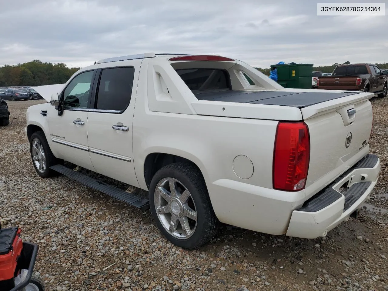 2008 Cadillac Escalade Ext VIN: 3GYFK62878G254364 Lot: 78795374