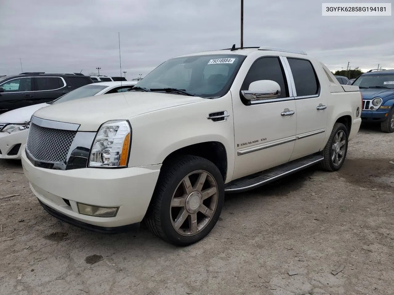 2008 Cadillac Escalade Ext VIN: 3GYFK62858G194181 Lot: 79318884