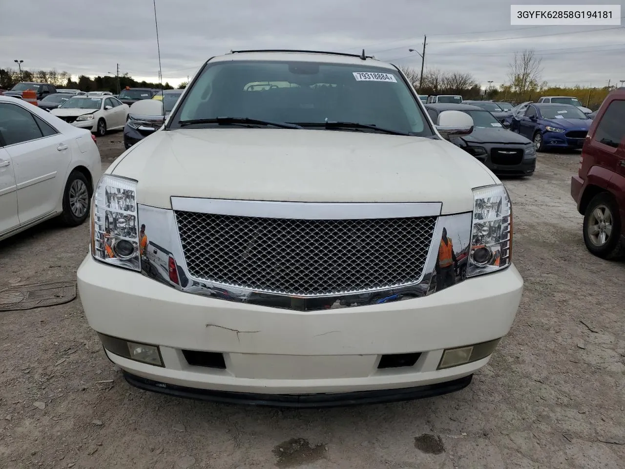 2008 Cadillac Escalade Ext VIN: 3GYFK62858G194181 Lot: 79318884