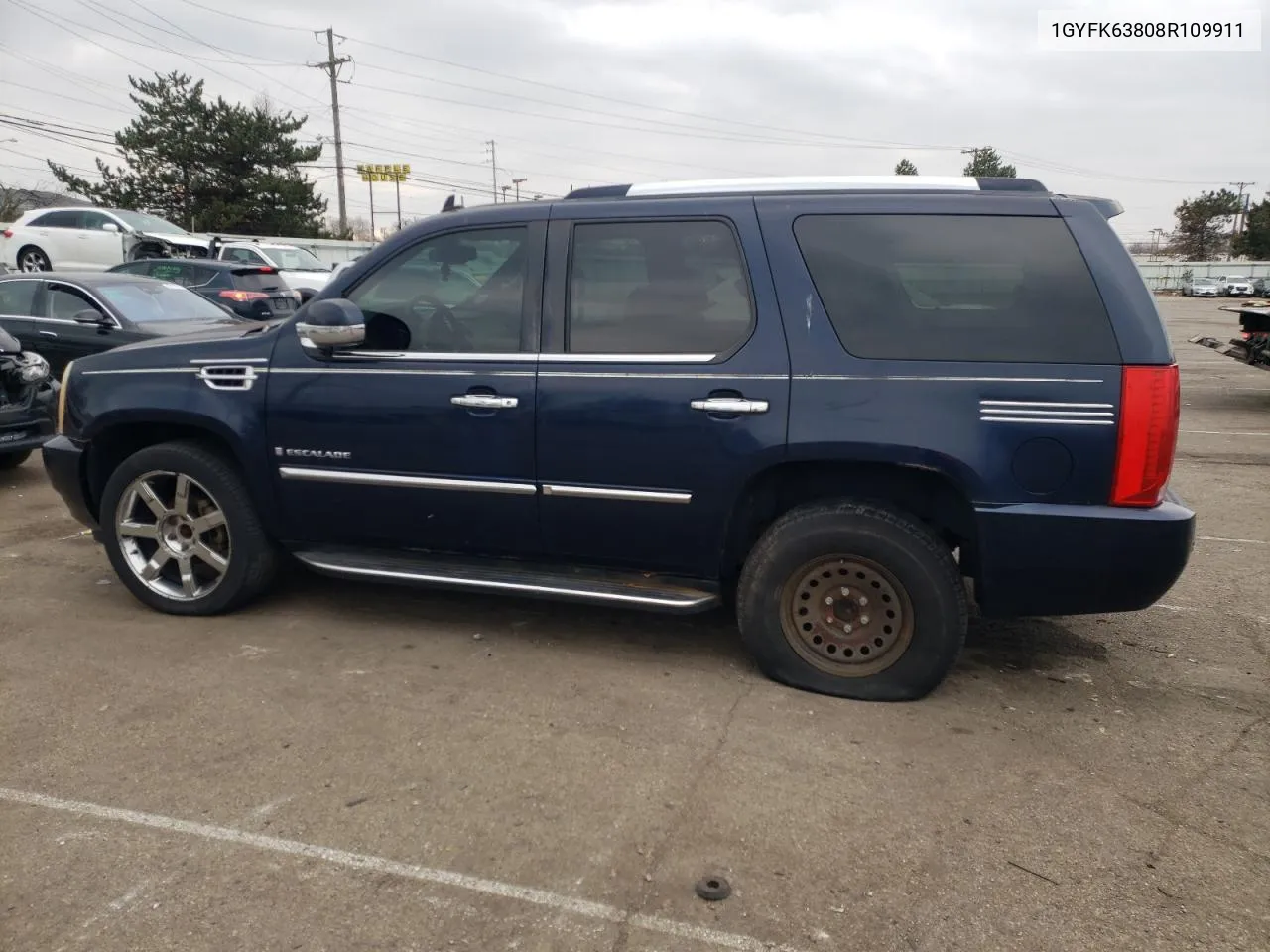 2008 Cadillac Escalade Luxury VIN: 1GYFK63808R109911 Lot: 82766723