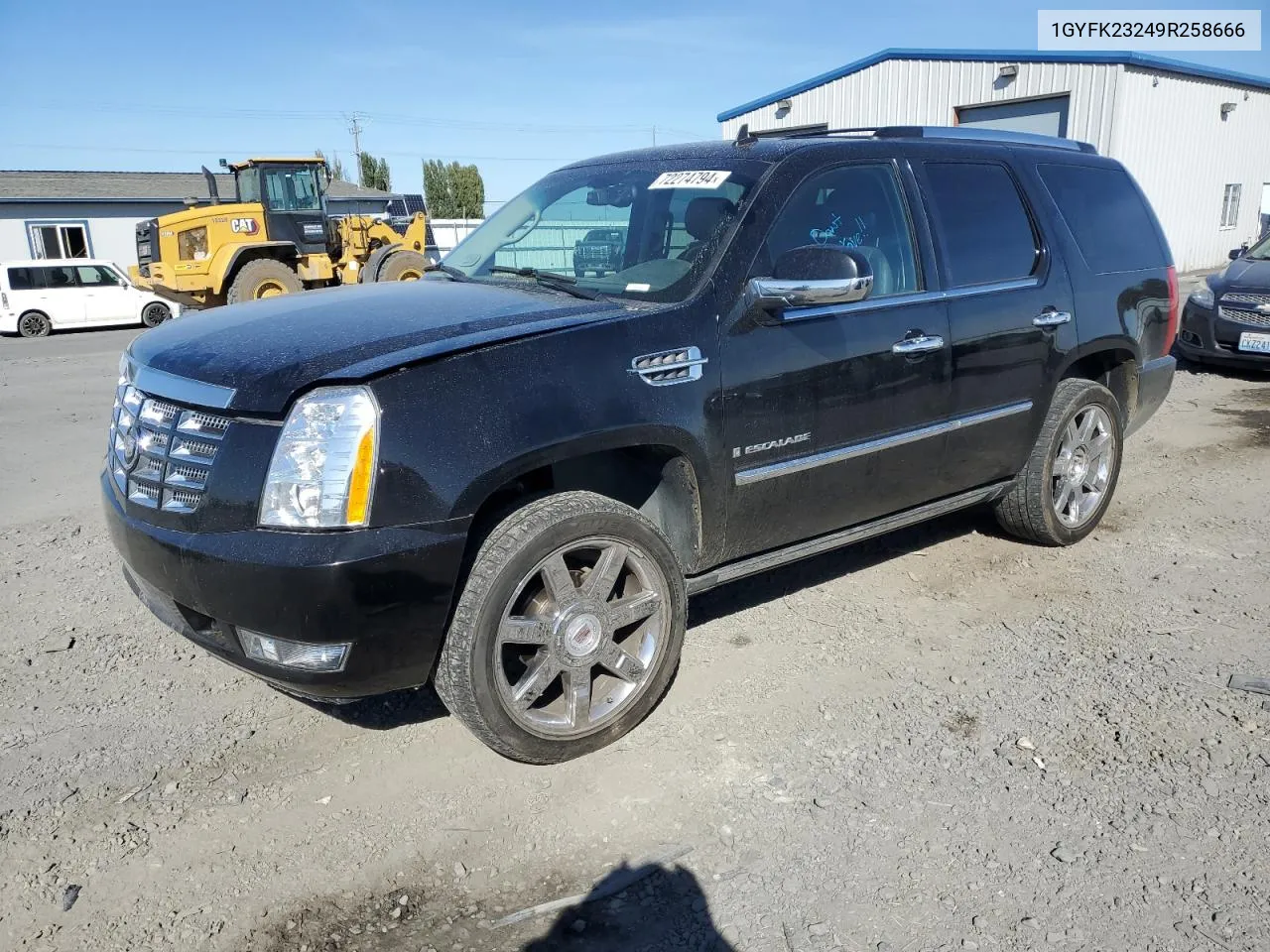 2009 Cadillac Escalade Luxury VIN: 1GYFK23249R258666 Lot: 72274794