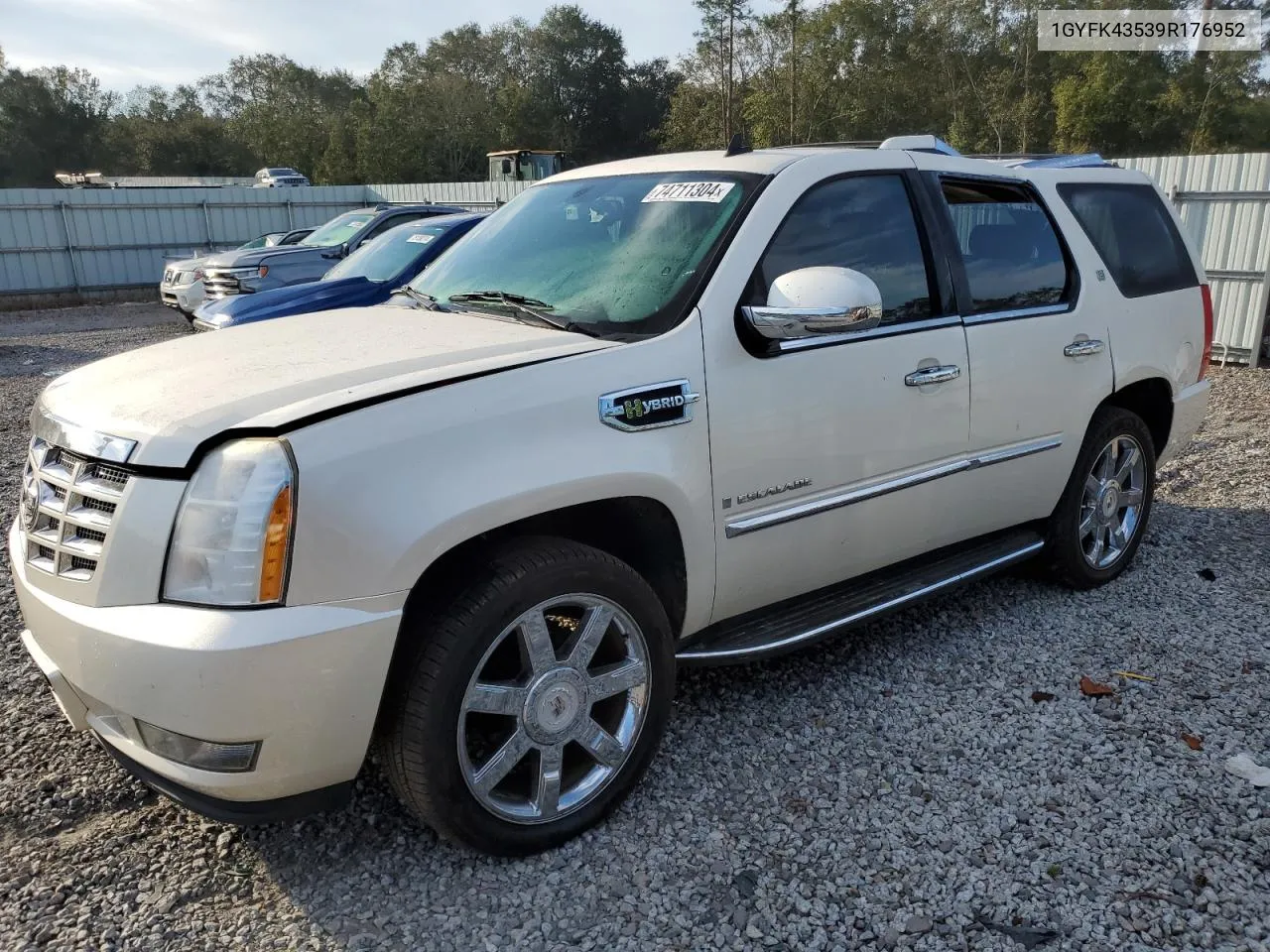 2009 Cadillac Escalade Hybrid VIN: 1GYFK43539R176952 Lot: 74711304