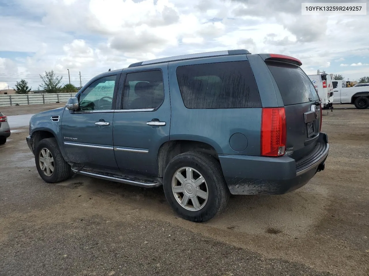 2009 Cadillac Escalade VIN: 1GYFK13259R249257 Lot: 74741264