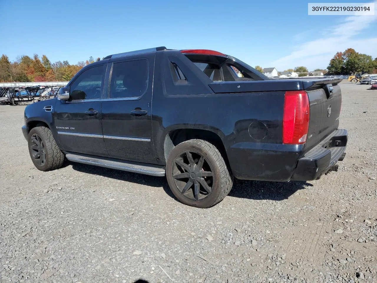 2009 Cadillac Escalade Ext Luxury VIN: 3GYFK22219G230194 Lot: 76559144