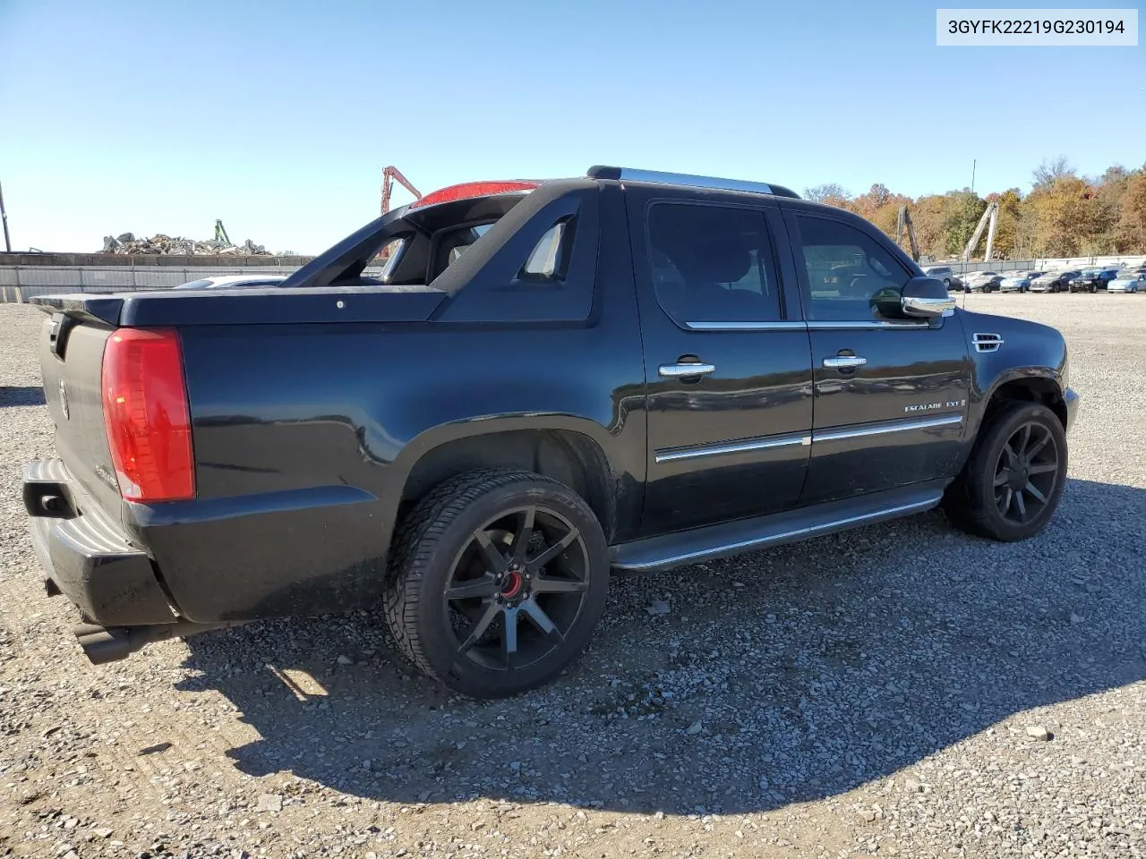 2009 Cadillac Escalade Ext Luxury VIN: 3GYFK22219G230194 Lot: 76559144