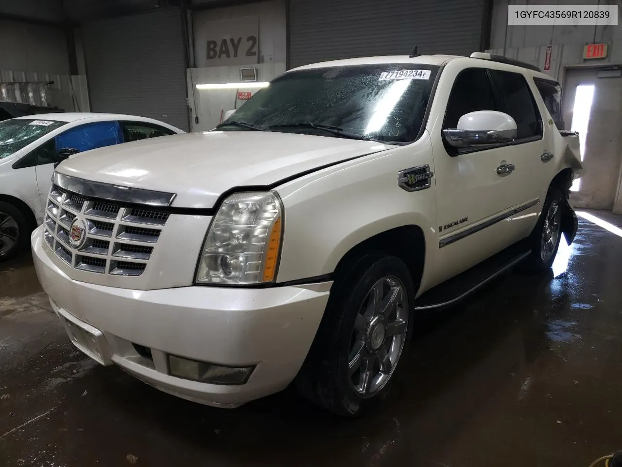 2009 Cadillac Escalade Hybrid VIN: 1GYFC43569R120839 Lot: 77194234