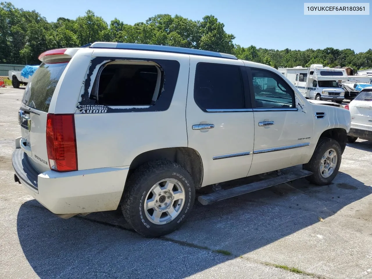 2010 Cadillac Escalade Premium VIN: 1GYUKCEF6AR180361 Lot: 58534604